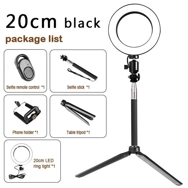 Tripod - Compatible with Apple, Tripod Fill Light Live Bracket Beauty Light Set Ring Light - JumoShop