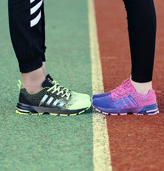 Best Selling Couple Sports Shoes - Breathable Mesh Outdoor Men and Women Running Shoes