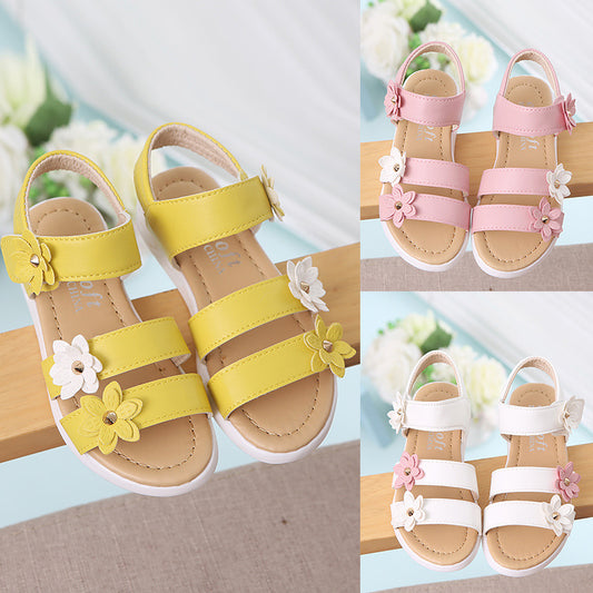 Adorable Roman Flower Sandals