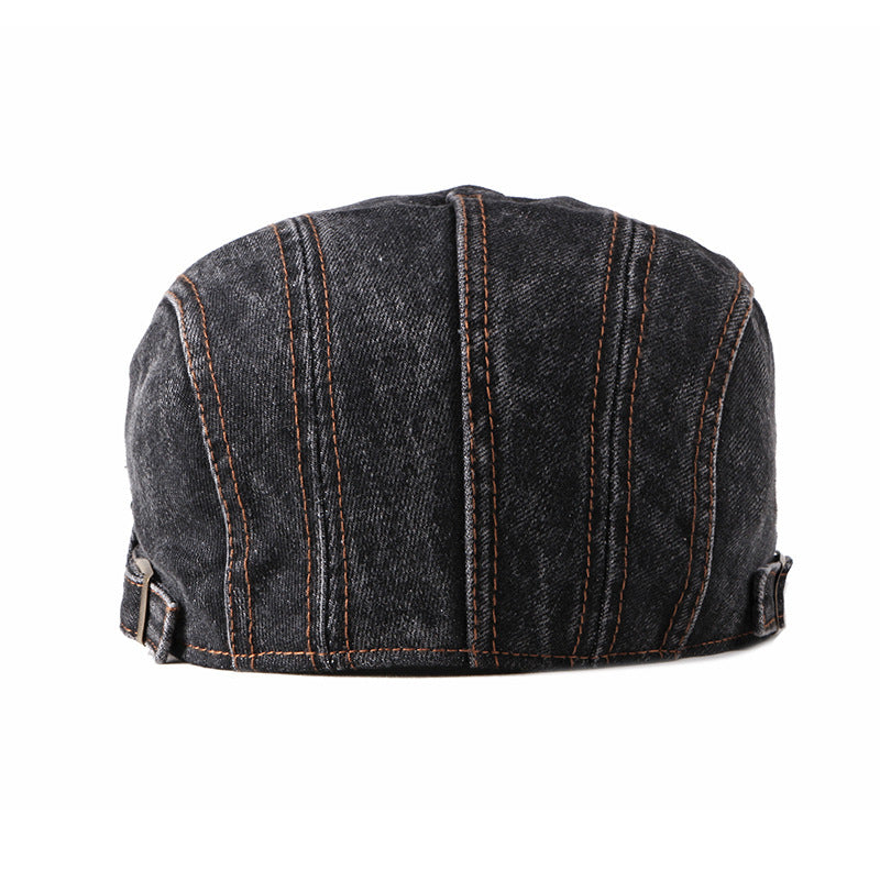 Men's Fashion Wash Denim Beret