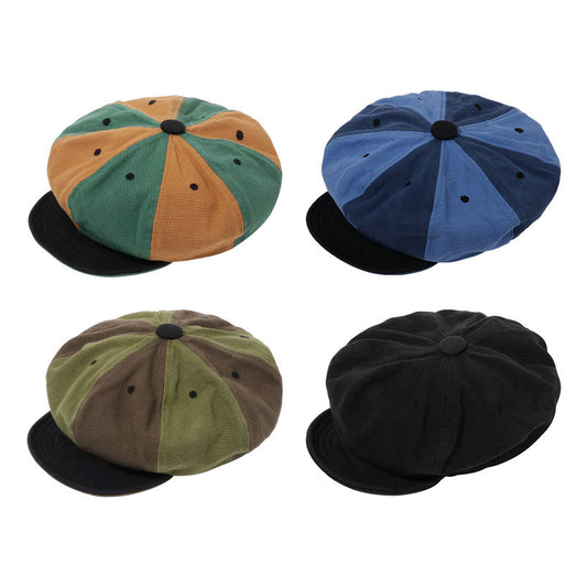 Color Matching Tension Adjustment Beret -  Soft Brim Hat