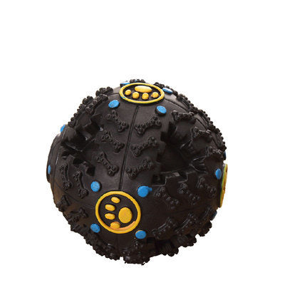 Pet Treat Training Chew Sound Food Dispenser Toy - Squeaky Giggle Ball