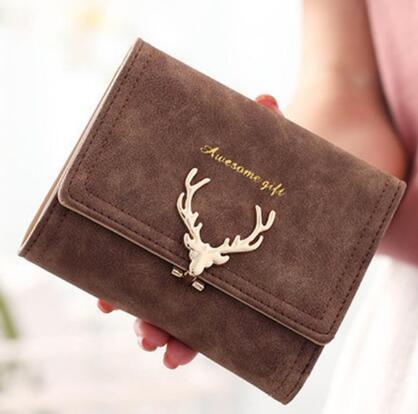 Korean Fashion Frosted Deer Woman Bag - Multi Card Holding Bag Coin Purse