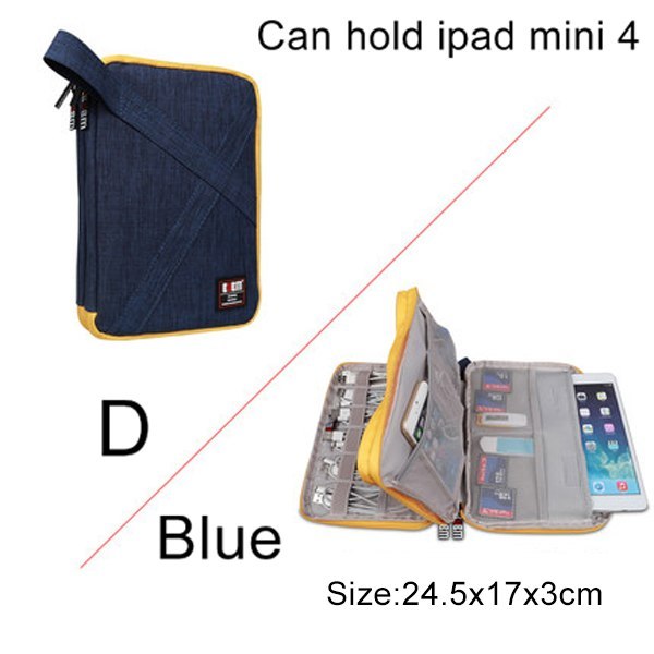 Universal Travel Cable Organizer - Electronics Accessories Cases Gadget Bag For USB, Phone, Charger and Cable, Fit for ipad - JumoShop