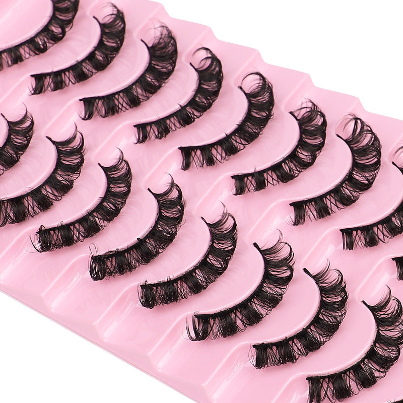 False Eyelashes - DD Curve, Thick, Eyelash, Ten Pairs