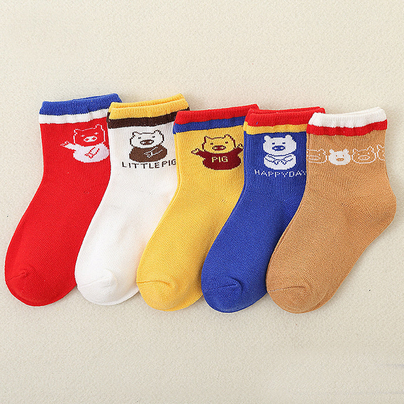 Children's Colorful Cotton Socks
