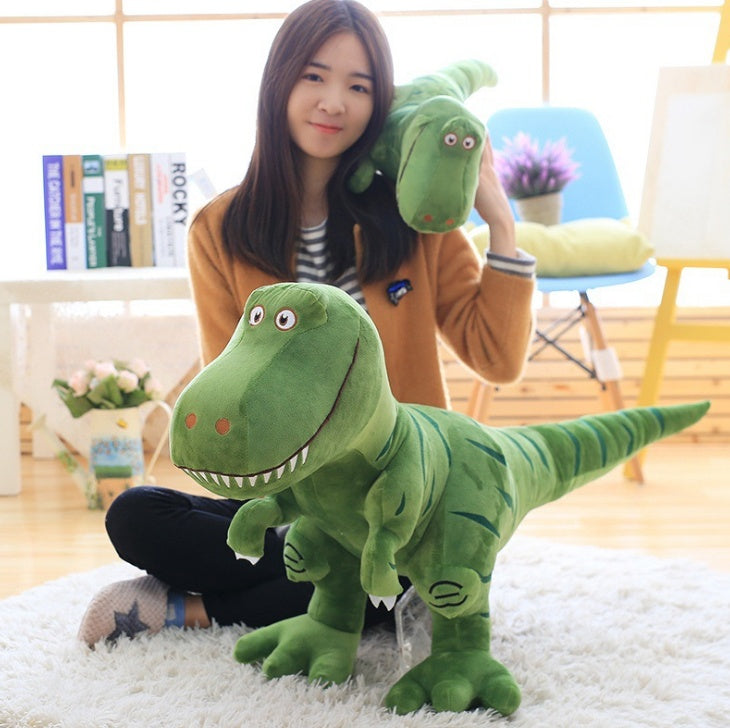 New Cartoon Dinosaur Plush Toy – Soft, Stuffed Tyrannosaurus for Kids & Adults