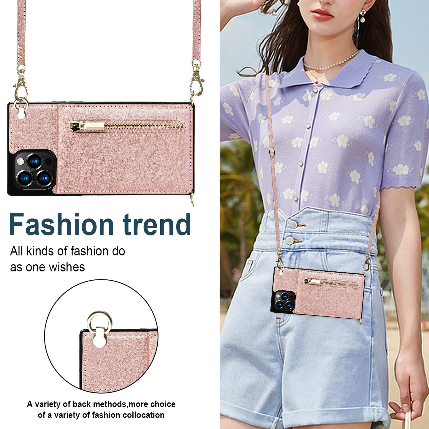 Mobile Phone Leather Case - Messenger Protective Cover