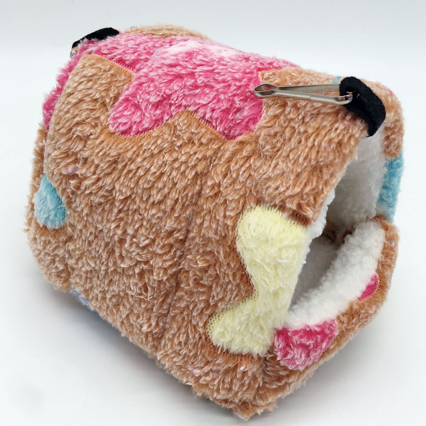Warm Sleeping Bag Nest for Small Pets – Plush Coral Fleece Bed for Hamsters, Guinea Pigs, Rabbits & More!