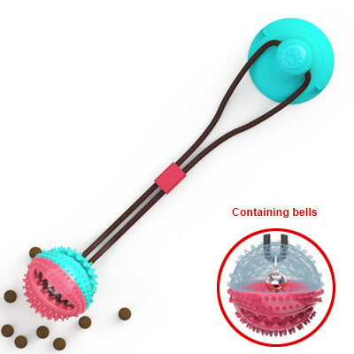 Dog Silicon Suction Cup Tug Interactive Toy - Pet Chew Bite Tooth Cleaning Toothbrush Feeding Pet Supplies