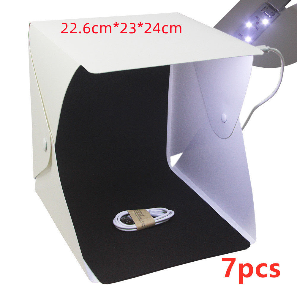 20cm Folding Professional Photo Studio - Simple LED Small Light Box