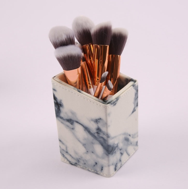 10 Marble Makeup Brush Sets - Beauty Tools, Blush, Eye shadow, Face modification