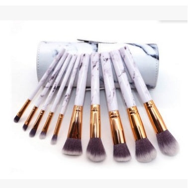 10 Marble Makeup Brush Sets - Beauty Tools, Blush, Eye shadow, Face modification
