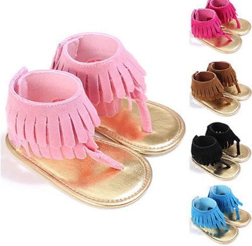 Retro Tassel Flannel Sandals - Summer New Girls Sandals