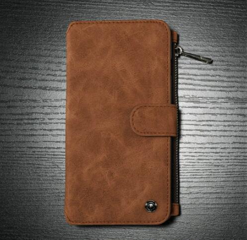 Iphone6s Plus Multi-function Wallet - Two-in-one Zipper Phone Protection Leather Case