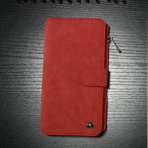 Iphone6s Plus Multi-function Wallet - Two-in-one Zipper Phone Protection Leather Case