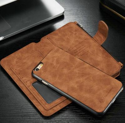 Iphone6s Plus Multi-function Wallet - Two-in-one Zipper Phone Protection Leather Case