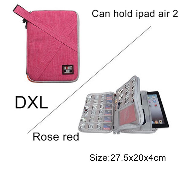 Universal Travel Cable Organizer - Electronics Accessories Cases Gadget Bag For USB, Phone, Charger and Cable, Fit for ipad - JumoShop