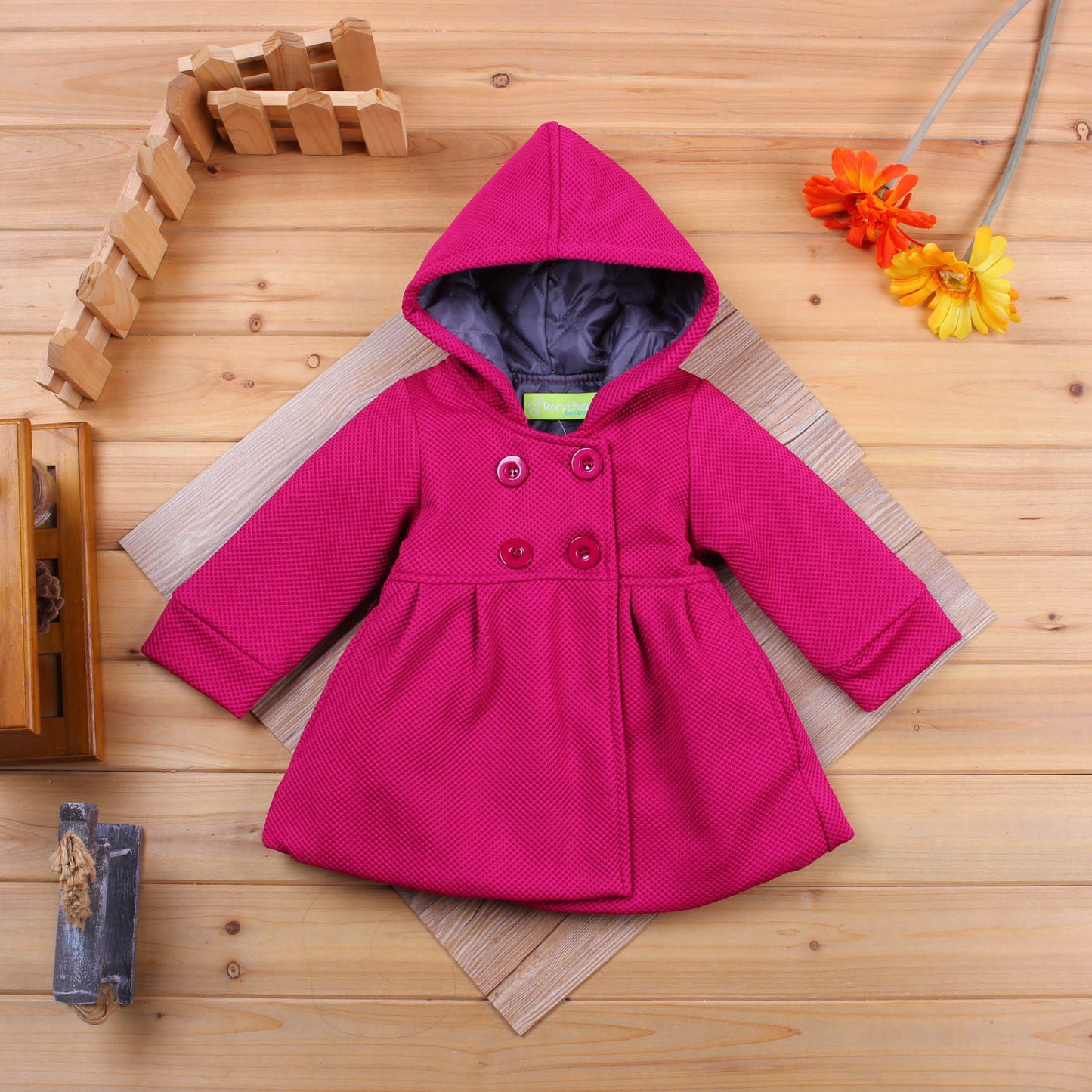 Kiethleen Winter Coat - Girl Warm Coat Hooded Jacket in 3 colors