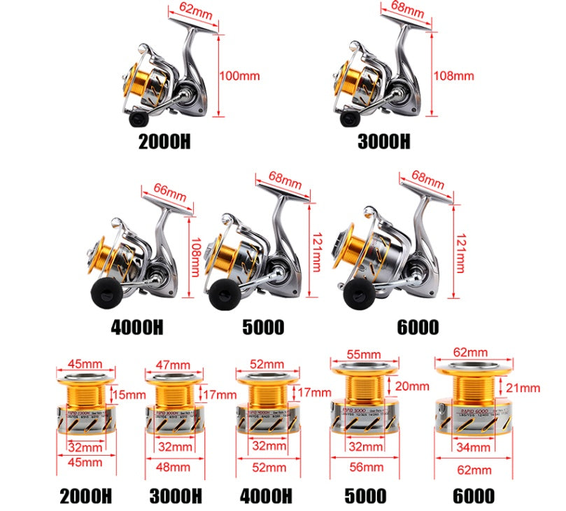 Sea Knight Luya Fishing Reel Full Metal