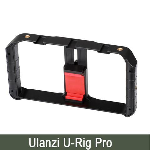 Ulanzi Handheld Smartphone Video Rig Case For Phones - Phone Rig Stabilizer For Live Stream YouTube Filmmaking Vlogger