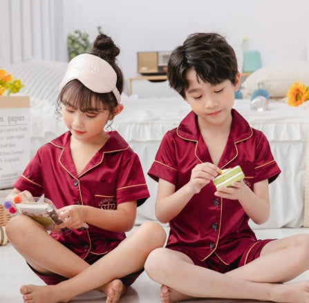 Artificial Silk Children's Pajamas