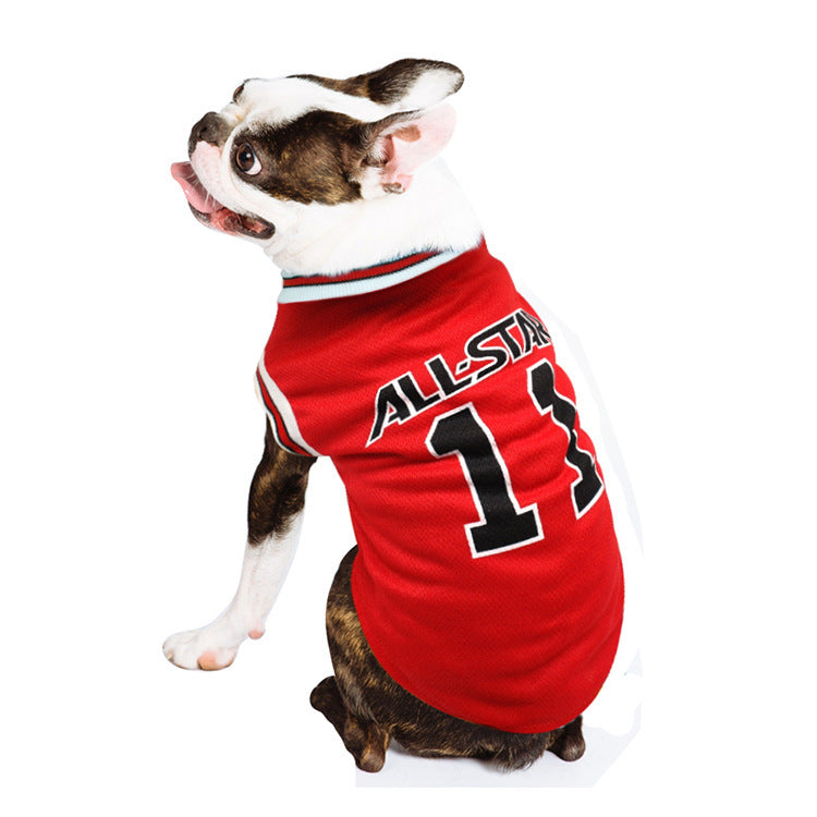 Hot All-Star Spring & Summer Dog Vest – Comfortable & Stylish Pet T-Shirt