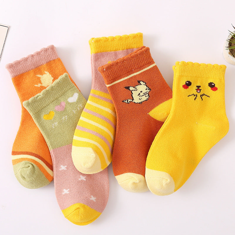 Children's Colorful Cotton Socks