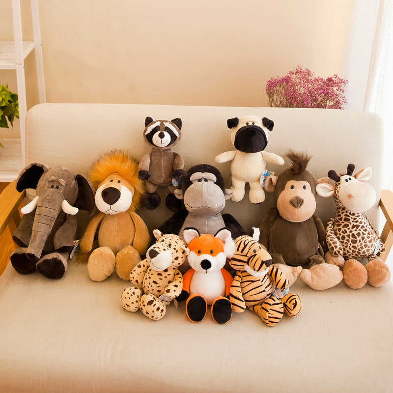 Adorable Jungle Animal Plushies - Soft & Cuddly 25cm Companions