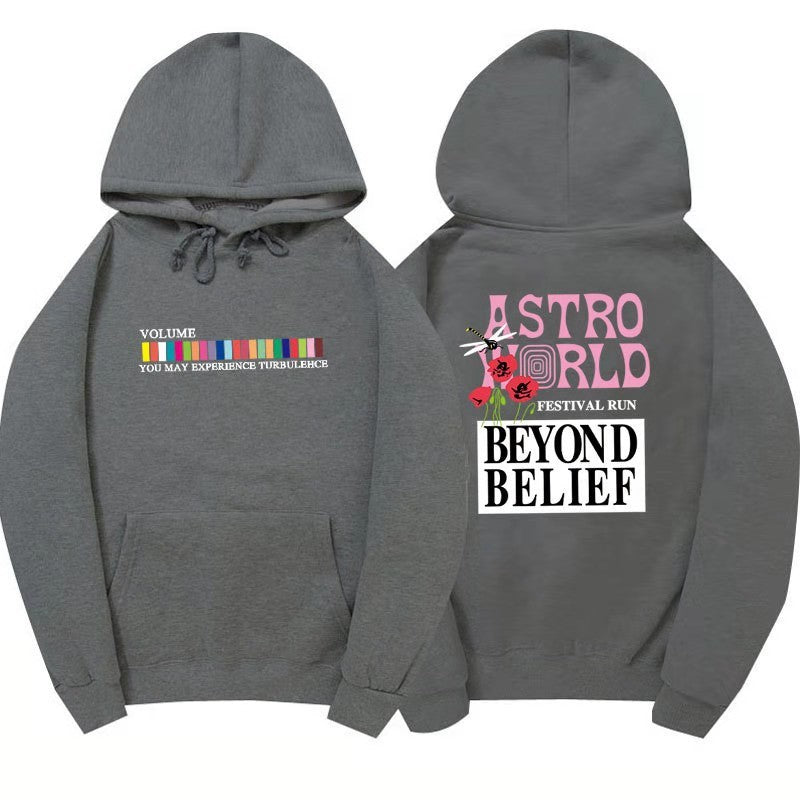 Multiple Colour Hip-hop Streetwear Hoodie