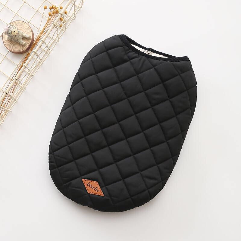 Warm Winter Cotton Dog Vest – Cozy, Double-Sided Soft Coat for Dogs