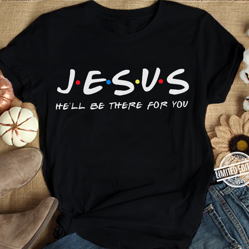 Jesus Friends Print Women T-Shirts - Cotton Clothes Tops