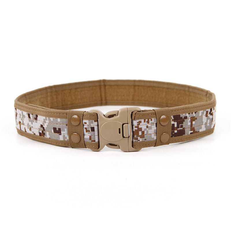 Wide Edged Outdoor Men's Thick Canvas Waist Belt