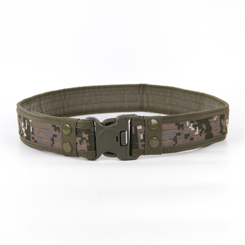 Wide Edged Outdoor Men's Thick Canvas Waist Belt