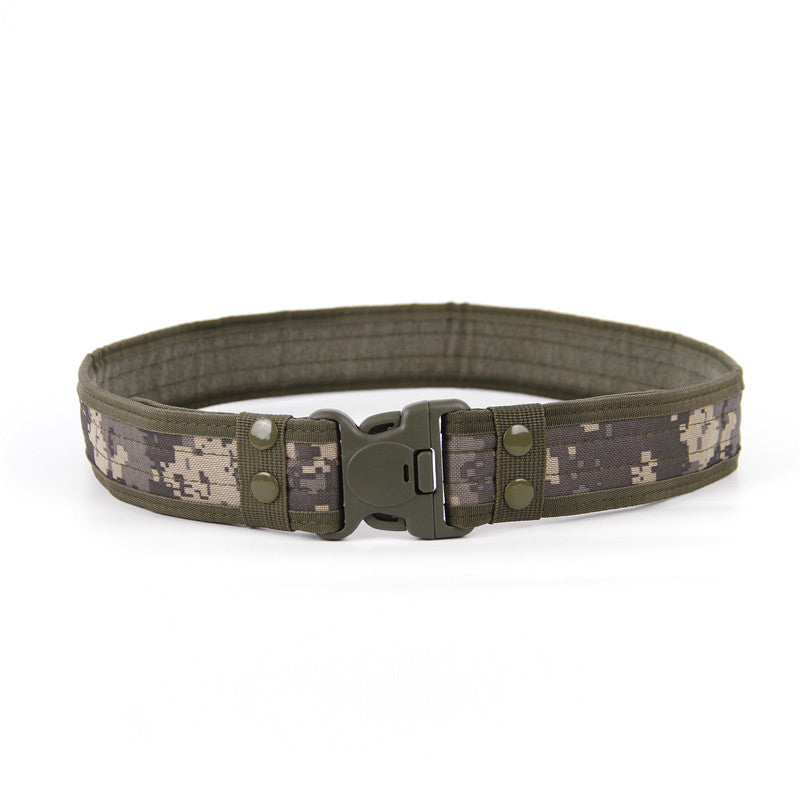 Wide Edged Outdoor Men's Thick Canvas Waist Belt