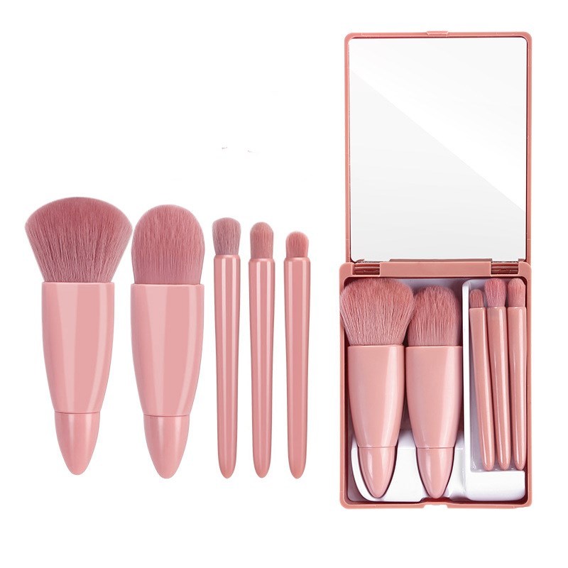 5Pcs Makeup Brushes Tool Set Cosmetic Powder Eye Shadow Foundation Blush Blending Make Up Brush - JumoShop