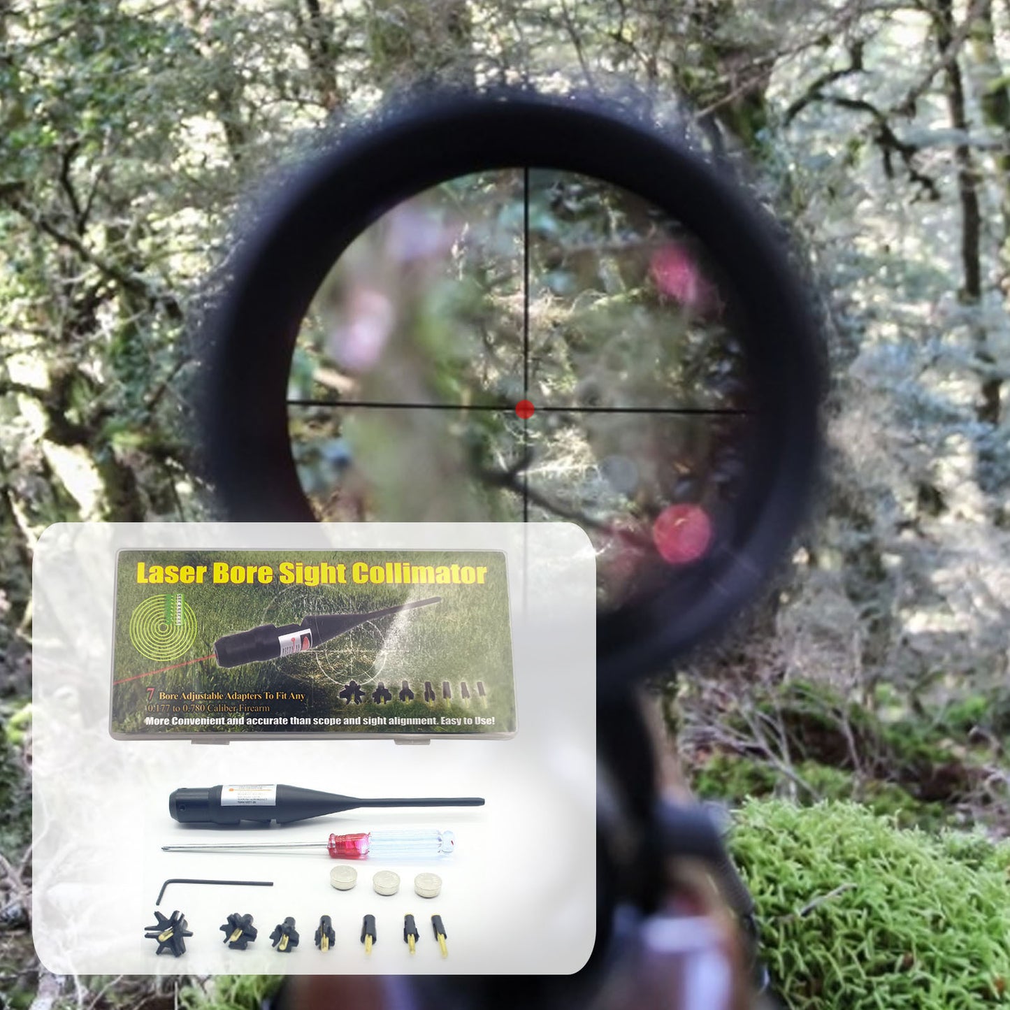 Red Laser Calibrator -  Aiming Instrument, Zero Reset Device, Red Laser Targeting Device Set