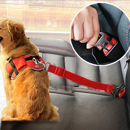 Dog Traction Belt Telescopic Rope Car Car Rope - JumoShop