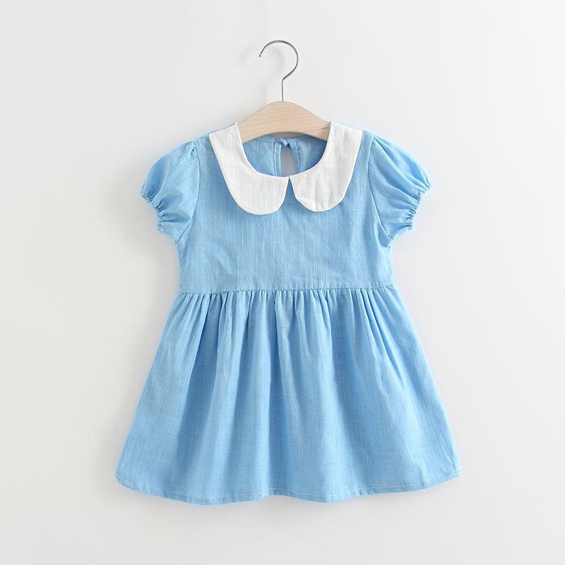 Elegant Baby Girls' Bow Pleated Halter Princess Dress – Adorable Charm for Every Occasion!  New Children's Clothing, Baby Children Girls Dress, Bow Pleated Halter Princess Dress - JumoShop