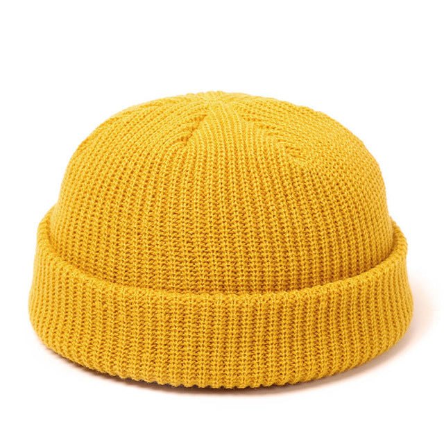 Knitted Hats For Women - Skullcap Men Beanie Hat Winter Retro