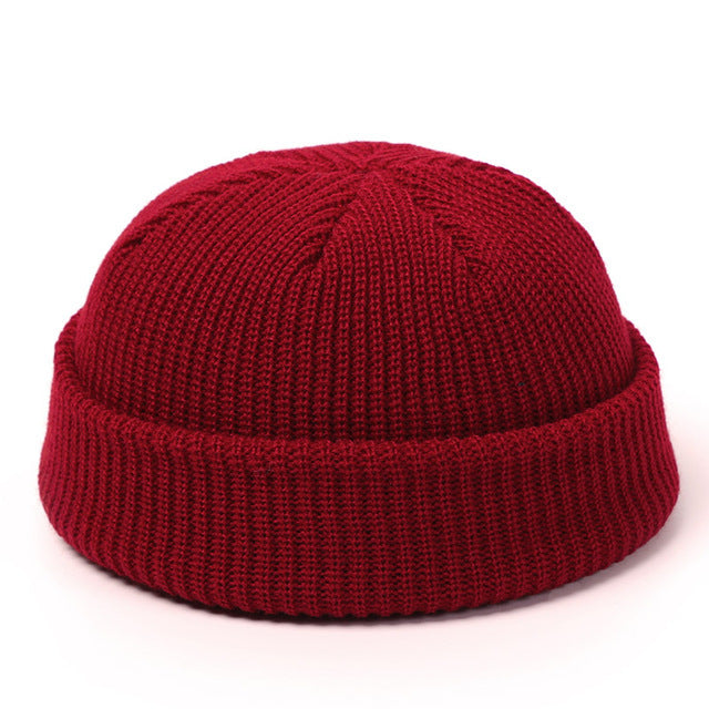 Knitted Hats For Women - Skullcap Men Beanie Hat Winter Retro