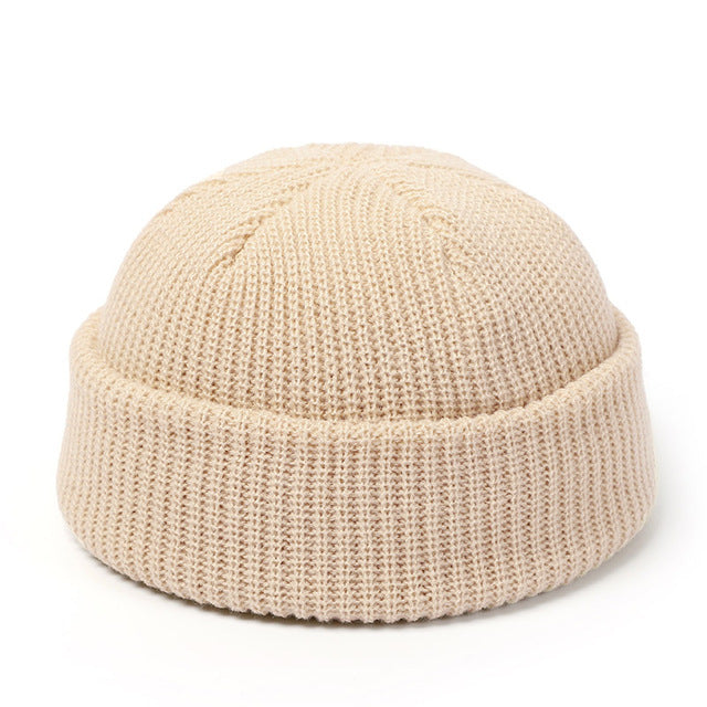 Knitted Hats For Women - Skullcap Men Beanie Hat Winter Retro