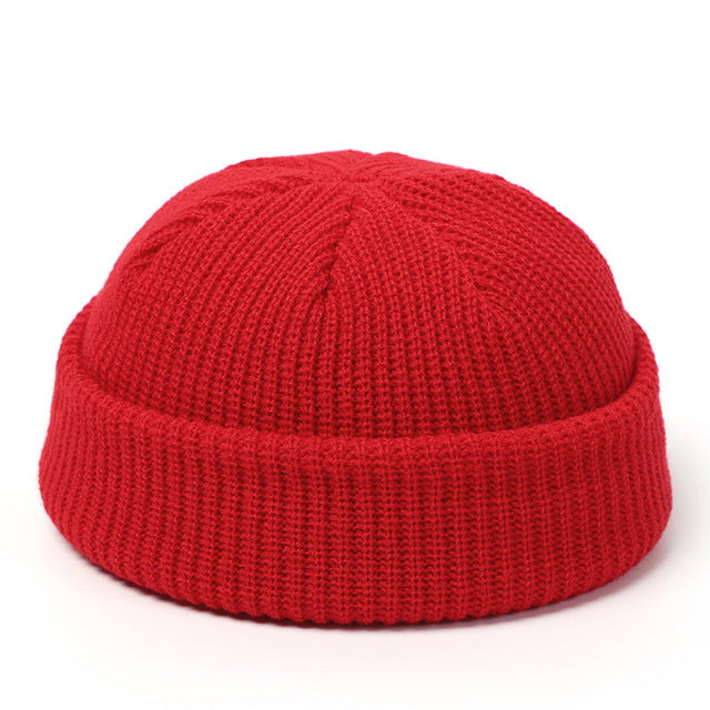 Knitted Hats For Women - Skullcap Men Beanie Hat Winter Retro