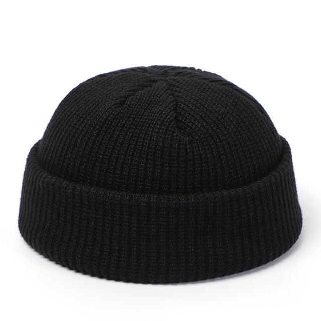 Knitted Hats For Women - Skullcap Men Beanie Hat Winter Retro