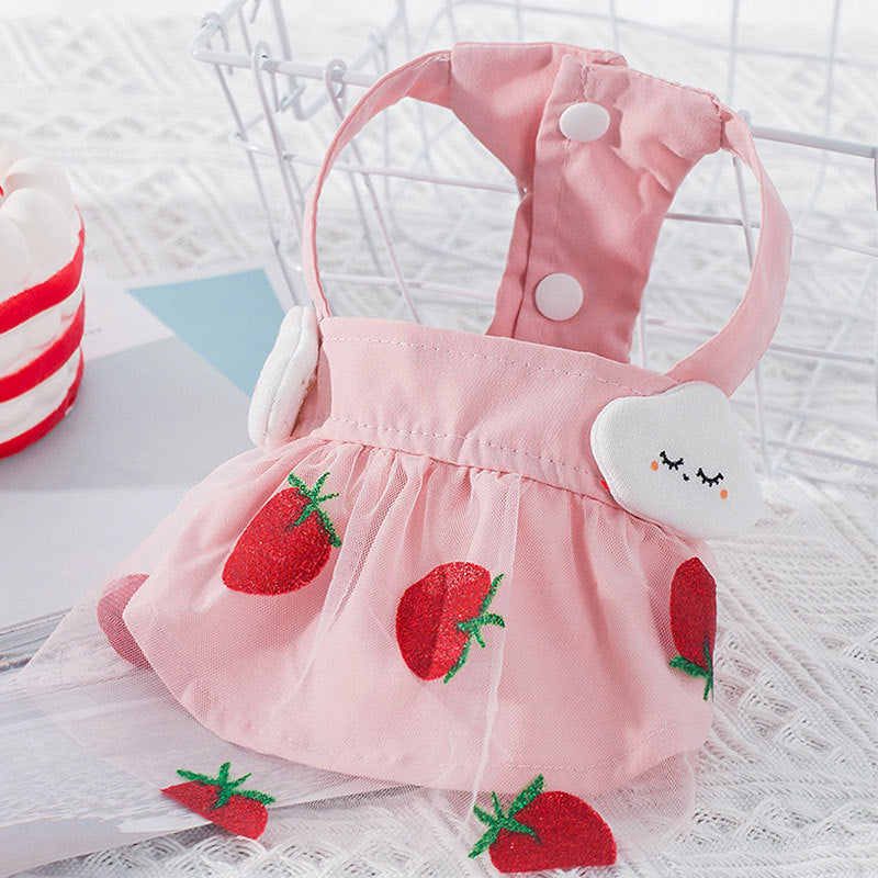 Strawberry Princess Dress – Sweet & Stylish for Your Adorable Pet (Dogs & Cats)
