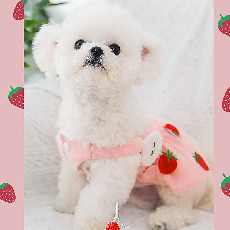 Strawberry Princess Dress – Sweet & Stylish for Your Adorable Pet (Dogs & Cats)