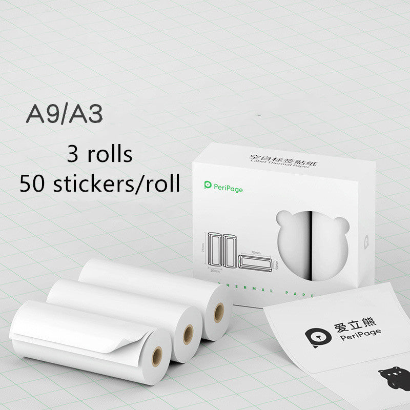 Mini Bluetooth Wireless Thermal Printer - Paper Sticker Label Printer