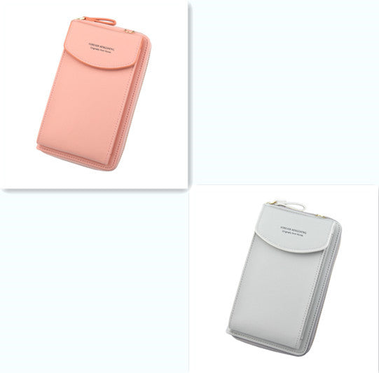 Mobile Phone Bag Zipper - Women Diagonal Bag