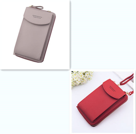 Mobile Phone Bag Zipper - Women Diagonal Bag