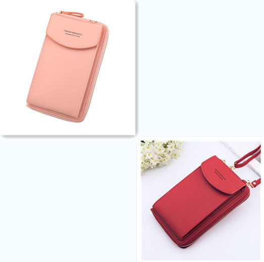Mobile Phone Bag Zipper - Women Diagonal Bag